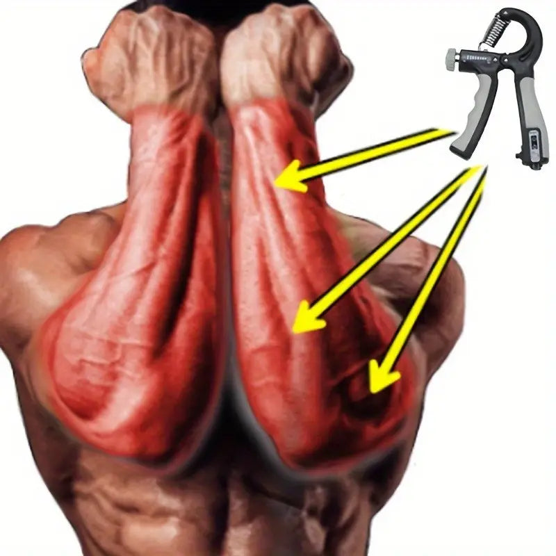 Verstelbare Handgrijper, Handtrainer - 5-60kg Weerstand voor Stervare Onderarmen
