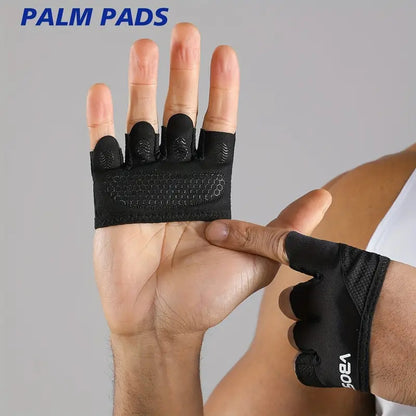 1 Paar Unisex Lichtgewicht Viervingerige Trainingshandschoenen voor Fitness, Gewichtheffen & Oefeningen