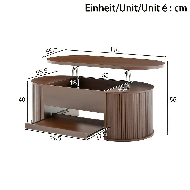 Verstelbare Bamboe Salontafel – Modern & Functioneel