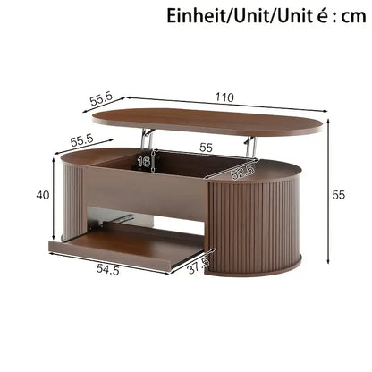 Verstelbare Bamboe Salontafel – Modern & Functioneel
